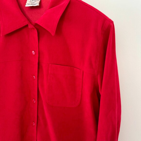 Allison Daley Velour Button Up Shirt (12P) - Picture 2 of 11